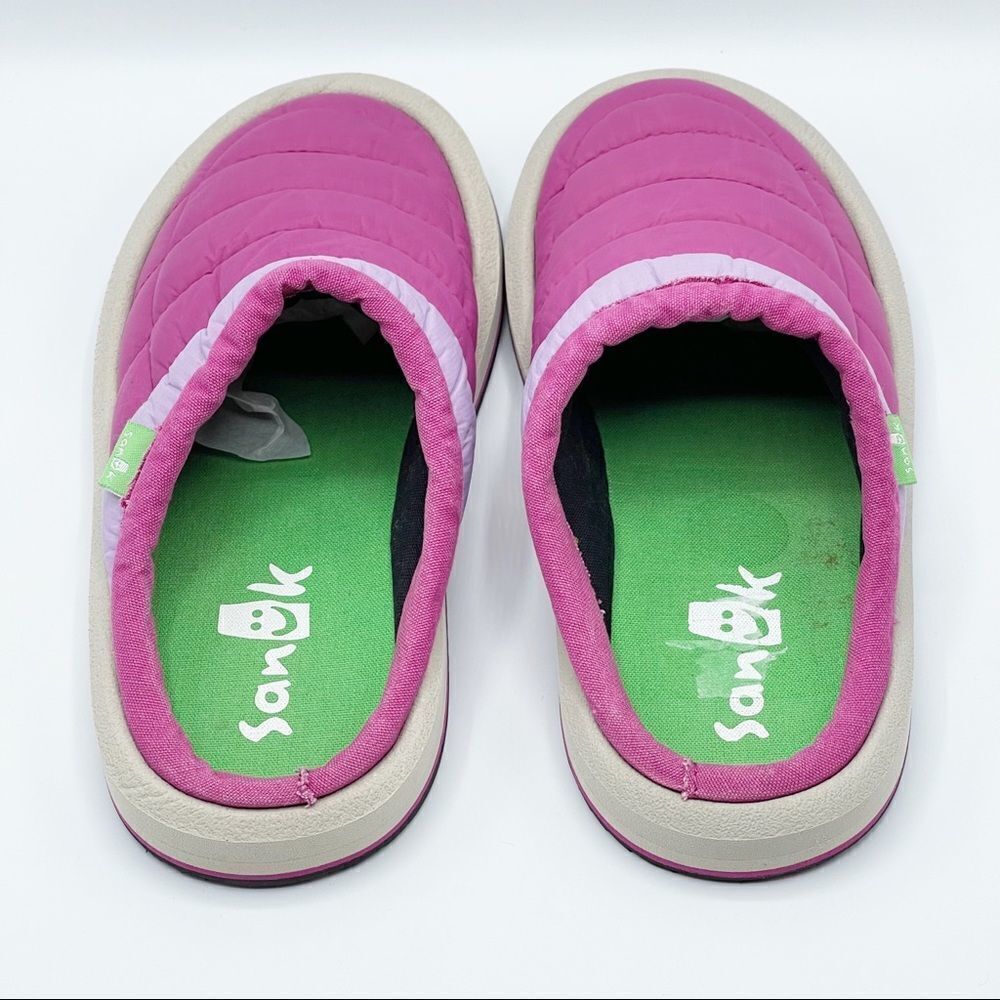 Sanuk Puff and Chill pink slip on house shoes - Picture 2 of 6